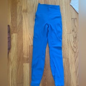 Poolside Blue LuluLemon Align High-Rise Pants with Pockets 25”